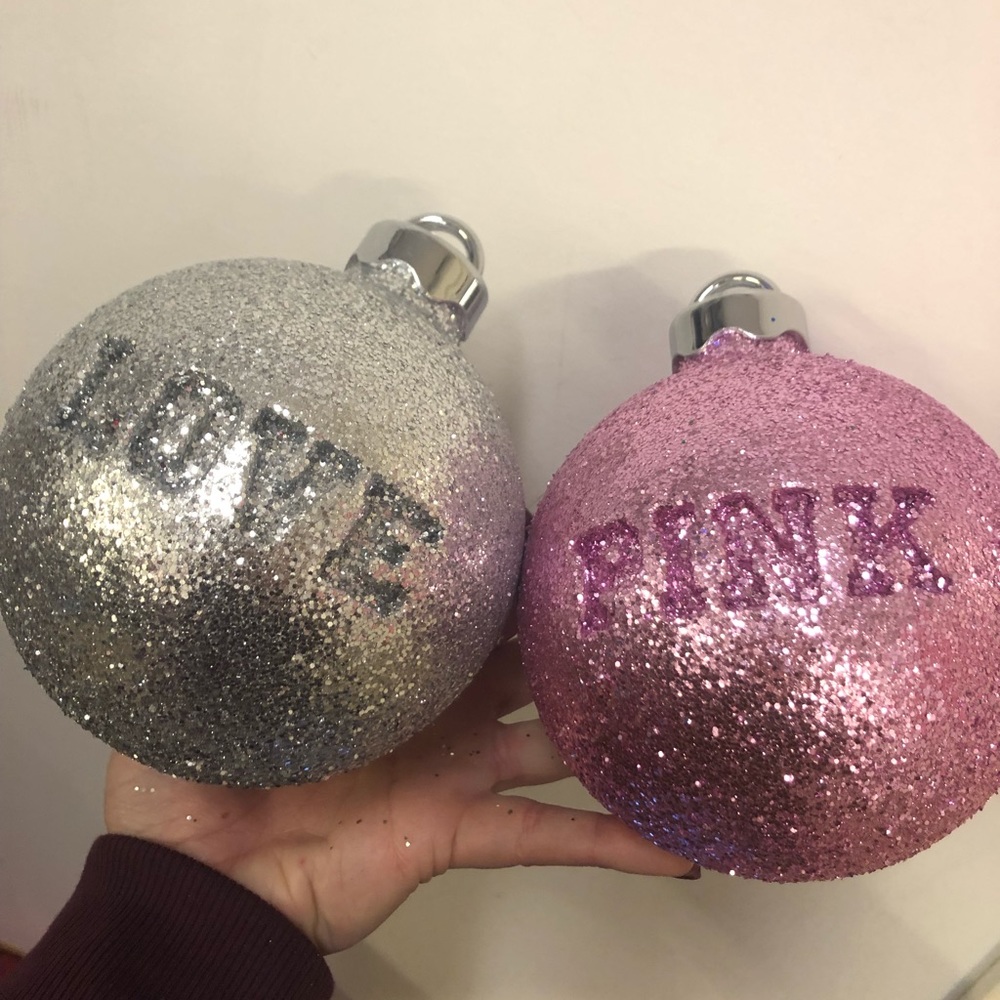 Pink 2018 floorset ornaments